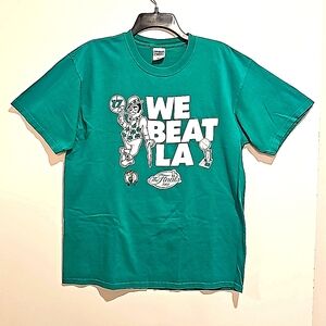 NBA 2008 FINALS Boston Celtics LA UNI Lg. Gildan commemorative graphic print tee